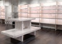 Lot complet mobilier en bois - retail - supermarché