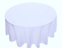 20 Nappes Ronde jetable 2,4m - intissé 100g/m2 - Blanc -3,70 Euros/pièce.
