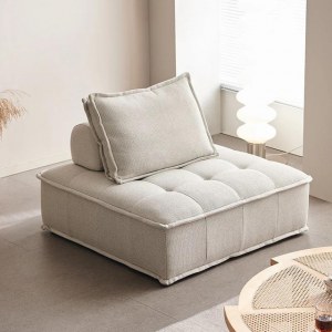 SALON CANAPE FAUTEUIL DESIGN BOUCLETTE BLANC GRIS NOIR ROSE