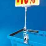 Tige articulÃ©e sur pince pour cadre PVC