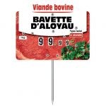Etiquette Ã©talage boucherie type racial