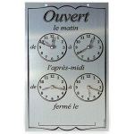 Pendulette affichage horaire en aluminium