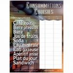 Tableau tarif des consommations