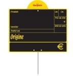 Etiquette avec disque de conditionnement