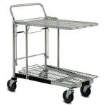 Chariot magasin Ã  tablette rabattable