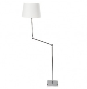 Lampadaire liseuse avec bras articulé - blanc