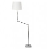 Lampadaire liseuse avec bras articulé - blanc