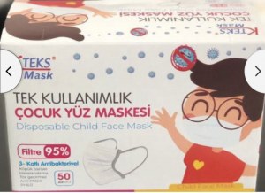 Masques jetables enfants