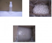 Flacon PET type boston 30ml avec spray blanc