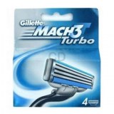 Gillette mach 3 turbo paquet de 4 lames
