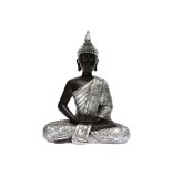 Statuette de bouddha assis en lotus - hauteur 28 cm - décoration d'in