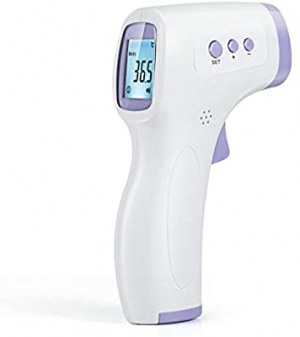 Thermomètre Frontal sans Contact, Thermomètre Numérique Infrarouge LCD Rétro-éclairage...