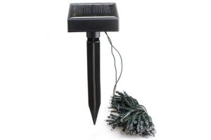 Guirlande solaire 50 LED 6 mètres - Blanche