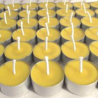 Bougies chauffe-plat en cire d'abeille naturelle