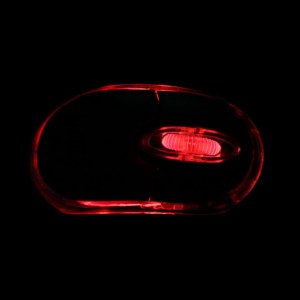 USB souris optique avec éclairage LED en noir - pour ordinateur portable et PC