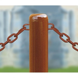 Potelet CARREFOUR à chaînes Ø 76