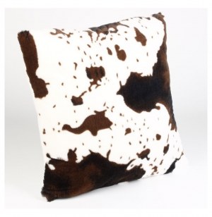 Coussin carré 45 x 45 cm - motif vache - extra doux