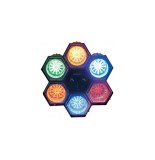 Lampe disco 6 spots à led - luminaire d'ambiance pour soirées