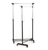 Portant à vêtements sur roulettes - double portant extensible et ré