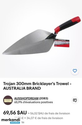 Destockage TROJAN 300MM BRICK TROWEL __Clearance sale TROJAN 300MM BRICK TROWEL