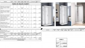 Cabines & portes de douche et écrans vitrés