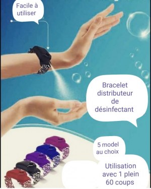 Bracelet distributeur de désinfectant