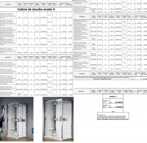 Cabines & portes de douche et écrans vitrés