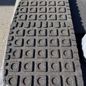 Dalles amortissantes caoutchouc 50 x 50 cm