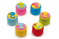 Lot de 6 Boîtes à Dents de Lait "Canetons"