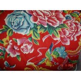 Tissu coton chinois asiatique classique rouge 80cm