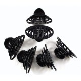 Lot de 6 pinces à cheveux noires