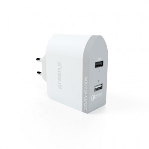 CHARGEUR 2 USB TRES RAPIDE AVEC LED