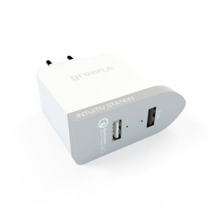 CHARGEUR 2 USB TRES RAPIDE AVEC LED