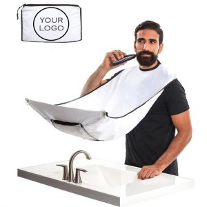 Tablier de rasage ramasse-poils blanc ou noir