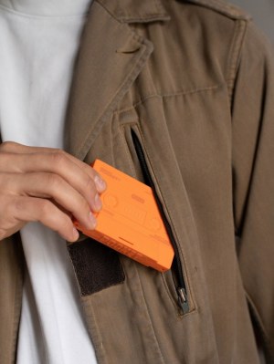 Destockage - Porte-cartes silicone rétro en forme de cassette - Lot en gros - Prêt à la...