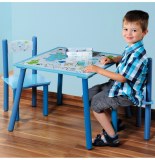 Table et deux chaises pour chambre d'enfants - ensemble mobilier pour