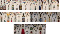 Lot 856 Colliers Ethniques Bouddhistes Bois Tibétain Népal Mixte - Grossiste Revendeur...