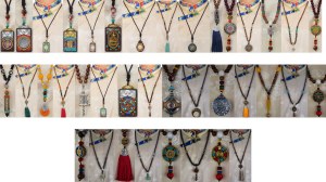 Lot 856 Colliers Ethniques Bouddhistes Bois Tibétain Népal Mixte - Grossiste Revendeur...