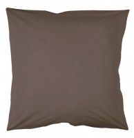 Taie d'oreiller carrée 75 x 75 cm - marron