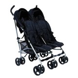 Poussette double canne noir