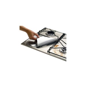 Lot de 4 feuilles de protection nostick pour gazinière - réutilisabl