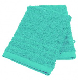 Gants de toilette en coton - lot de 2 - bleu vert