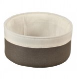 Panière à pain - corbeille en tissu - taupe