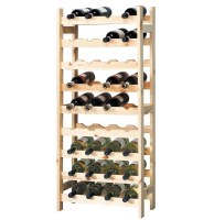 Porte bouteilles en bois - meuble de rangement pour bouteilles