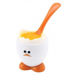 Coquetier et cuillère oeuf - joie