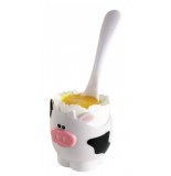 Coquetier et cuillère en forme de vache - joie