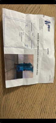 Blouse bleu translucide a usage unique jetable