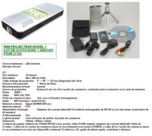 Lot de mini projecteur