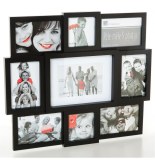 Pêle-mêle 9 photos - cadre multi photos - noir