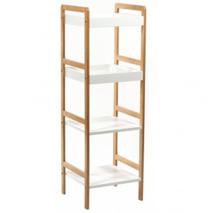 Etagère 4 plateaux - bambou - meuble de rangement